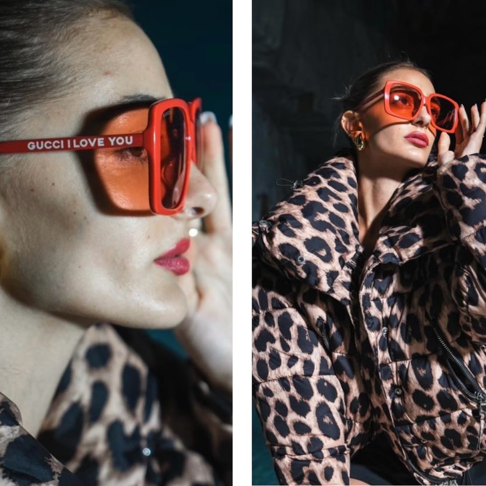 RED HOT GUCCI SUNGLASSES FROM THE PRESTIGE COLLECTION. GUCCI FANS SAY I LOVE YOU - Picture 14 of 16
